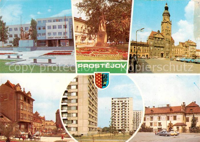 Prostejov Prossnitz CZ Regierungsgebaeude Denkmal Rathaus Altstadt Wohnsiedlung