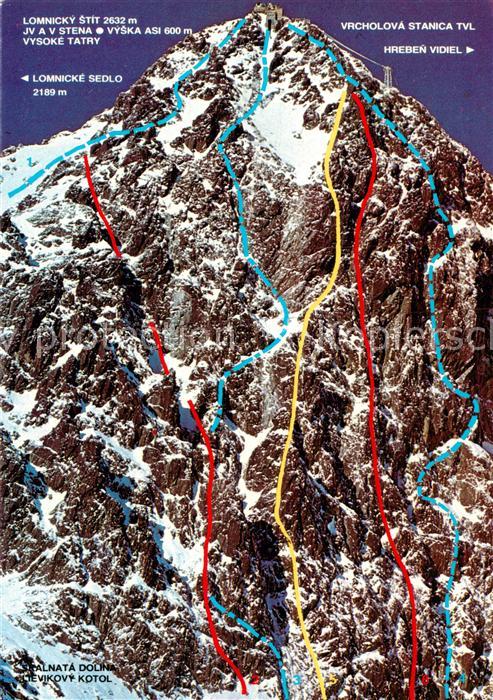 Lomnicky Stit Vysoke Tatry SK Bergsteigertouren Hohe Tatra