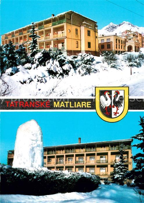 Tatranske Matliare Vojenska ozdravovna Sanatorium Winter Hohe Tatra