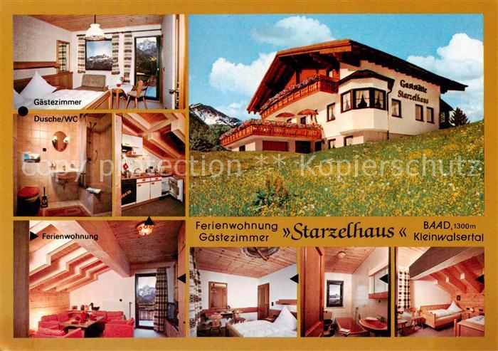 Baad-Mittelberg Kleinwalsertal AT Gasthof Pension Starzelhaus Ferienwohnung Gaes