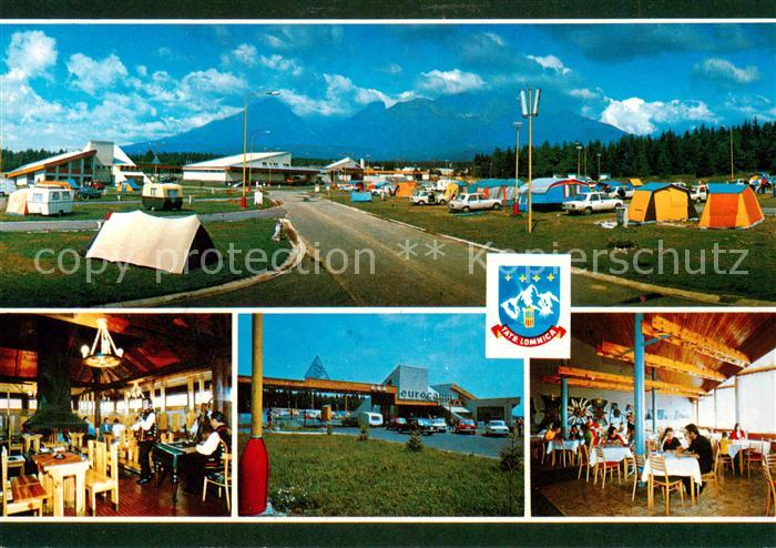 Tatranska Lomnica SK Campingplatz Eurocampu FICC Restaurant Hohe Tatra