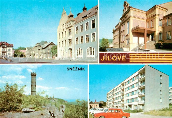 Jilove Eulau CZ Statzentrum Gebaeude Neubau Wohnsiedlung Sneznik Aussichtsturm