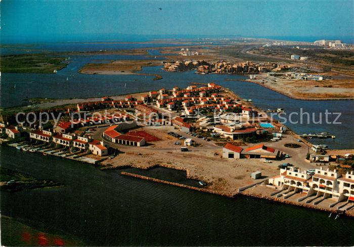 Port-Barcares 66 Pyrenees-Orientales Vue aérienne sur la presqu ile