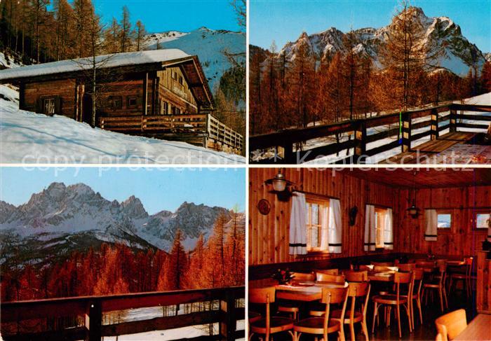 Sexten Sesto Suedtirol IT Laerchenhuette Berghuette Dolomiten