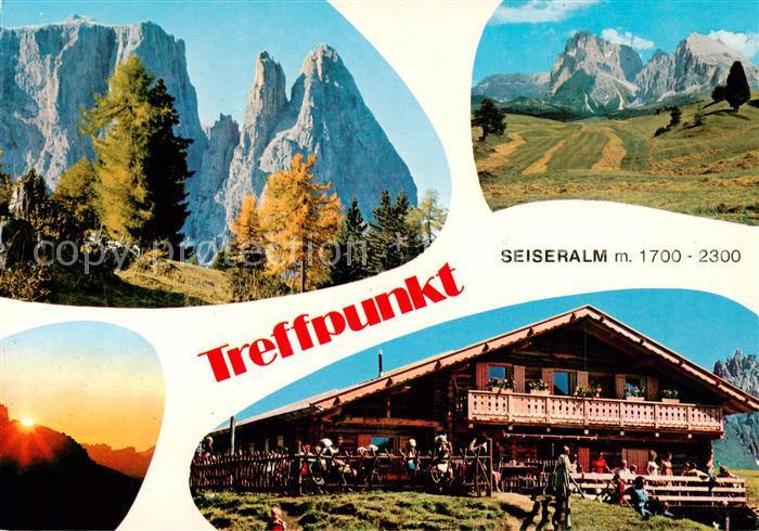 Seiseralm Alpe di Siusi Trentino IT Berghaus Schllerngebiet Dolomiten