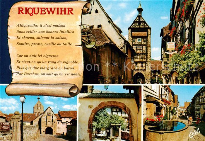 Riquewihr Haut Rhin Le Dolder Porte Pont fortifié Cour des Juifs Rue du General