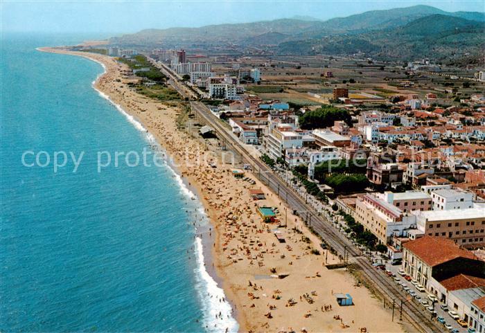Malgrat-de-Mar Cataluna ES Kuestenpanorama