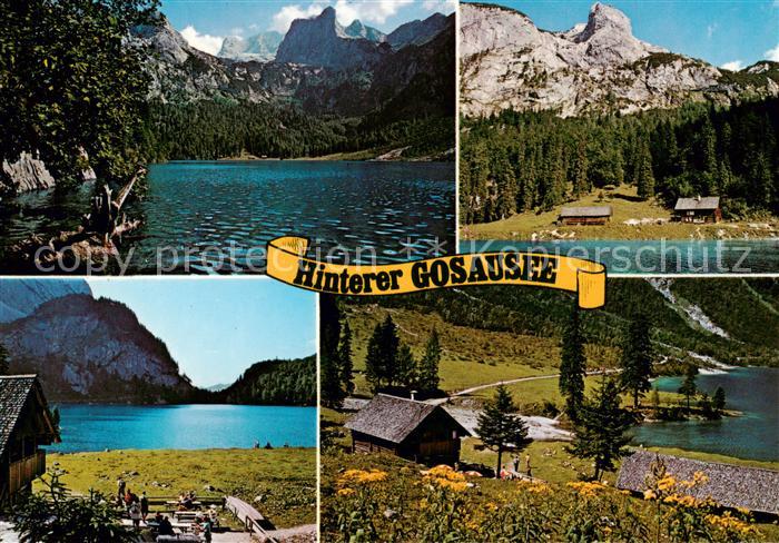 Gosau Salzkammergut AT Hinterer Gosausee Holzmeisteralm am Fusse des Dachstein