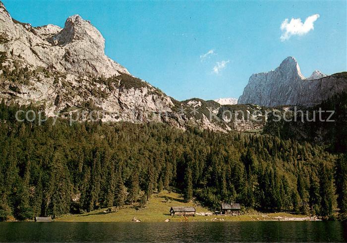 Gosau Salzkammergut AT Holzmeisteralm am hinteren Gosausee Dachsteingebirge