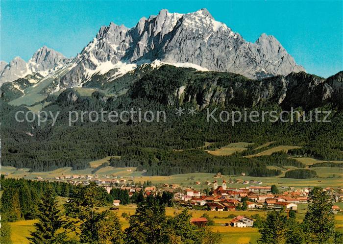 St Johann Tirol Panorama Blick auf Wilden Kaiser Kaisergebirge