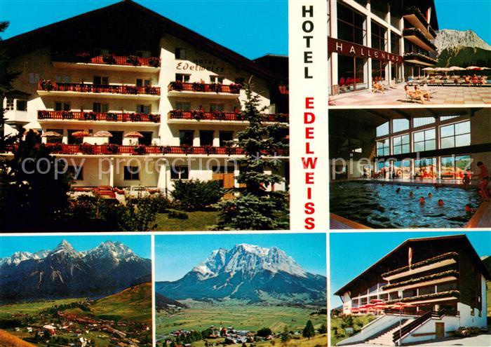 Lermoos Tirol AT Hotel Edelweiss Hallenbad Landschaftspa