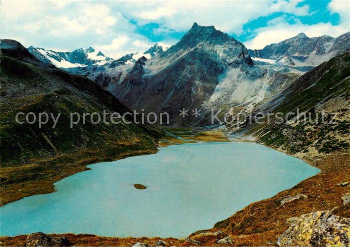 Mittelberg Pitztal Tirol Riffelsee Bergsee gegen Rostizkogel oetztaler Alpen