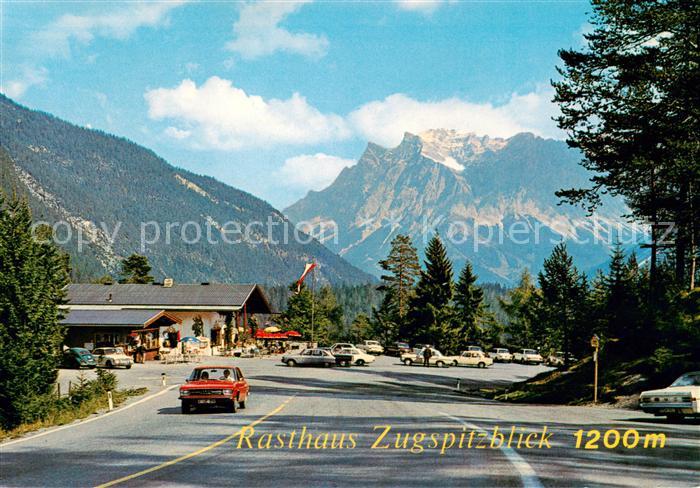 Fernpass Reutte Tirol AT Rasthaus Zugspitzblick an der Fernpassstrasse Wetterste