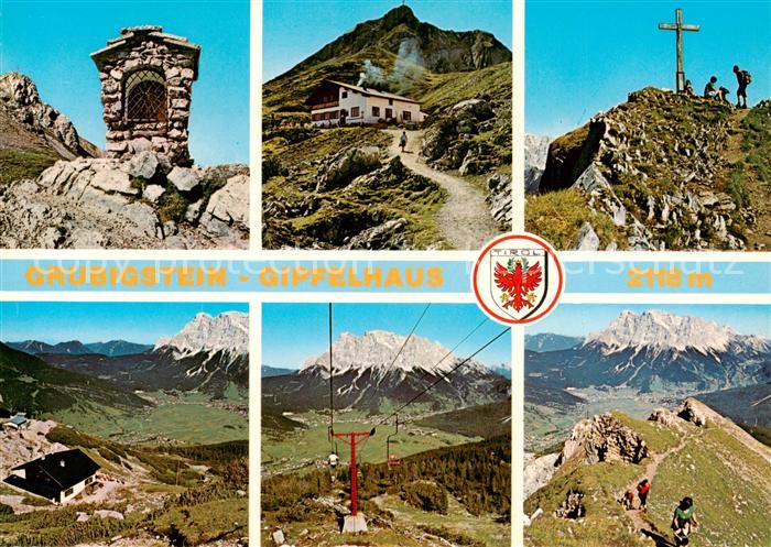 Lermoos Tirol AT Grubigstein Gipfelhaus Gipfelkreuz Fernsicht Wettersteingebirge