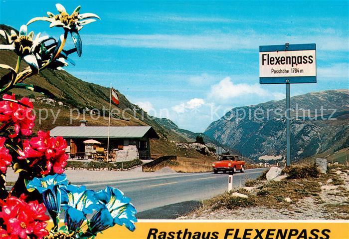 Flexenpass 1784m Arlberg AT Rasthaus Passhoehe Alpenflora