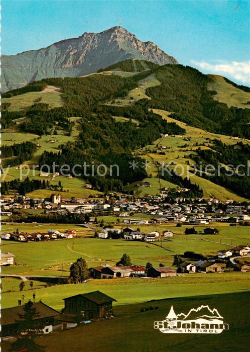 St Johann Tirol Panorama mit Kitzbueheler Horn Alpen