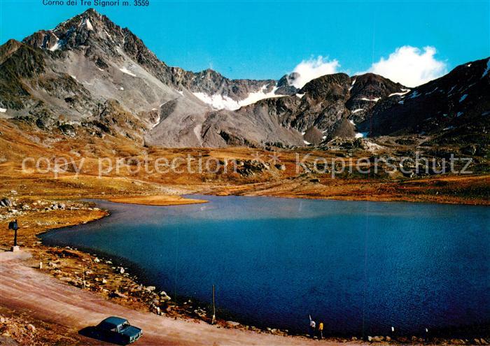 Passo di Gavia 2652m dello Stelvio Stilfserjochpass IT Lago Bianco