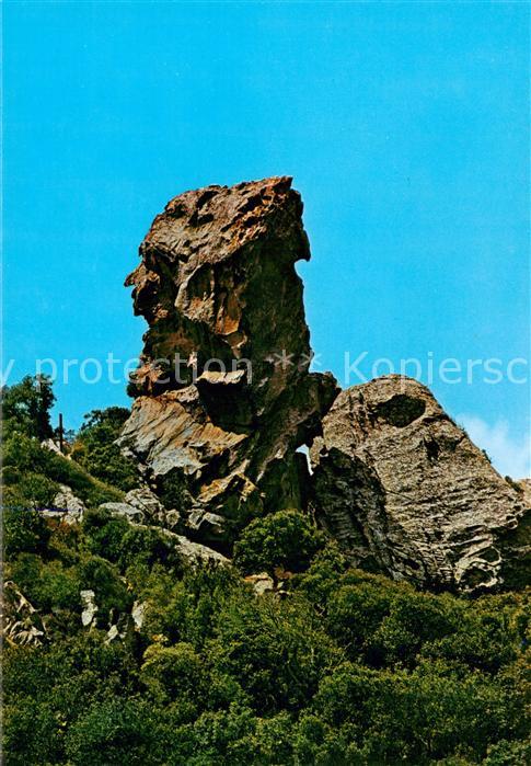 Mercadal Menorca Islas Baleares ES Pena del Indio Indian Rock Felsen