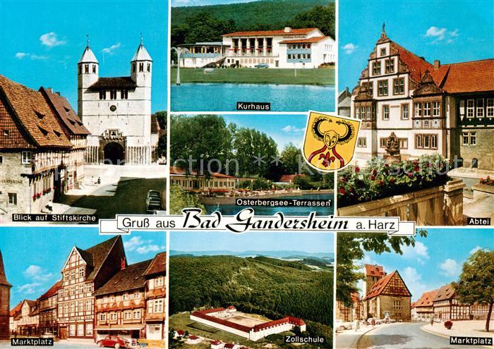 Bad Gandersheim Stiftskirche Kurhaus Osterbergsee Terrassen Abtei Marktplatz Zol