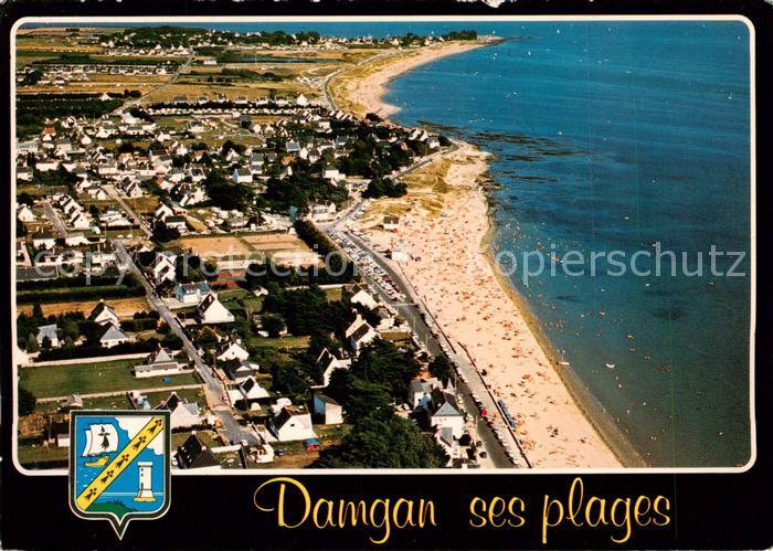 Damgan 56 Morbihan Les plages Vue aerienne