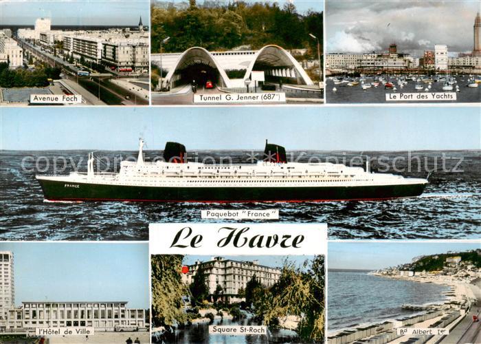 Le Havre Avenue Foch Tunnel G Jenner Le Port des Yachts Paquebot France Hotel de
