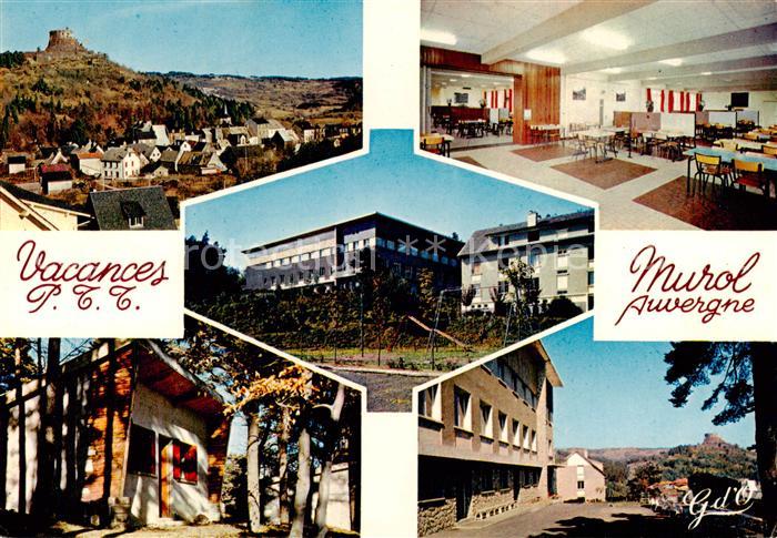 Murol Auvergne 63 Puy-de-Dome Vacances PTT Vue sur Murol Salle a manger Batiment