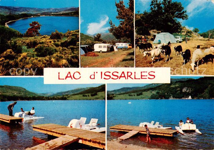 Lac-d Issarles Le Cratere d’un ancien volcan Nappe ovale de 1250 m