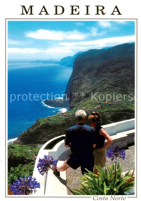 Madeira  Portugal A costa norte vista do Faial para leste