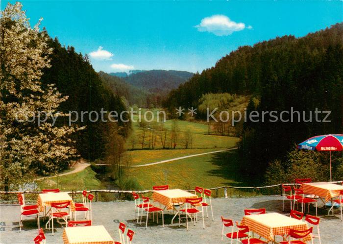 Stein Bad Berneck Burgschenke Zum Ritter vom Stein Freiterrasse
