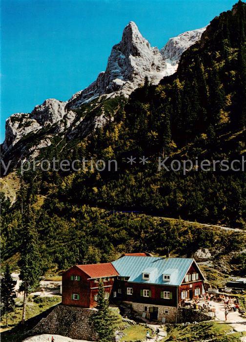 Hoellentalhuette 1381m Garmisch-Partenkirchen mit Hoellentorkopf