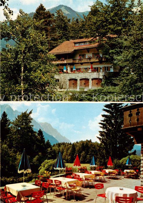 Grainau Pension Terrasse Cafe Haus Ingeborg