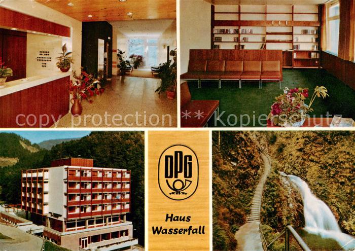 Lierbach Deutsche Postgewerkschaft Erholungsheim Haus Wasserfall Rezeption