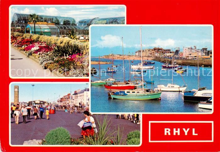 Rhyl Denbighshire Wales UK Royal Floral Hall Gardens Voryd Harbour Promenade