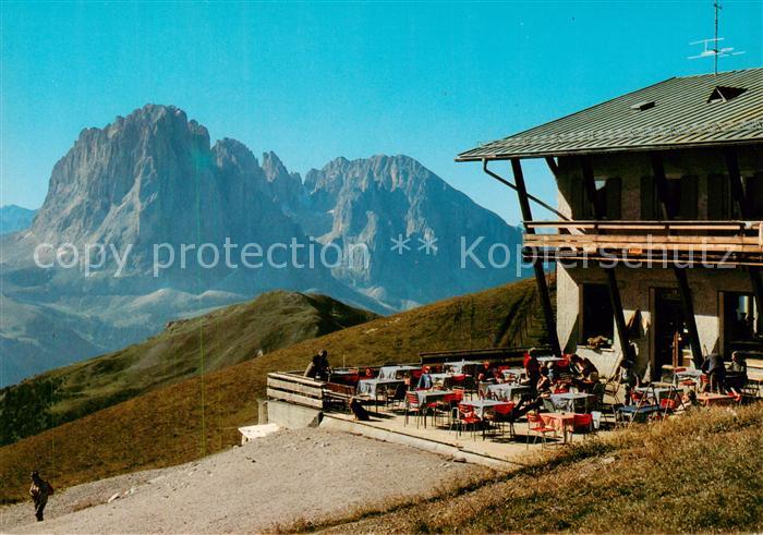 St Ulrich Groeden Tirol Bergstation Seilbahn mit Langkofel