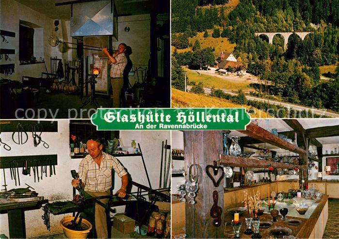 Breitnau Glashuette Hoellental Glasblaeser Heinz Pichotta Ausstellungsraum Raven