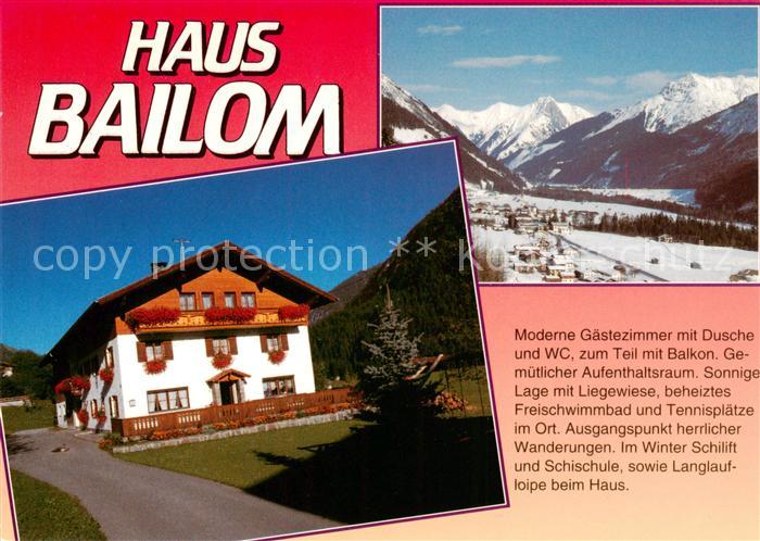 Elbigenalp Lechtal Tirol AT Haus Bailom Panorama