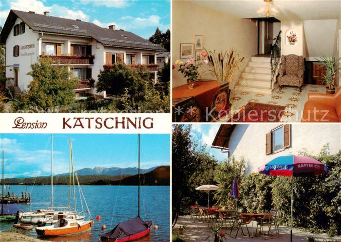 Krumpendorf Woerthersee AT Pension Katschnig Flur Gartenterrasse Bootsliegeplatz