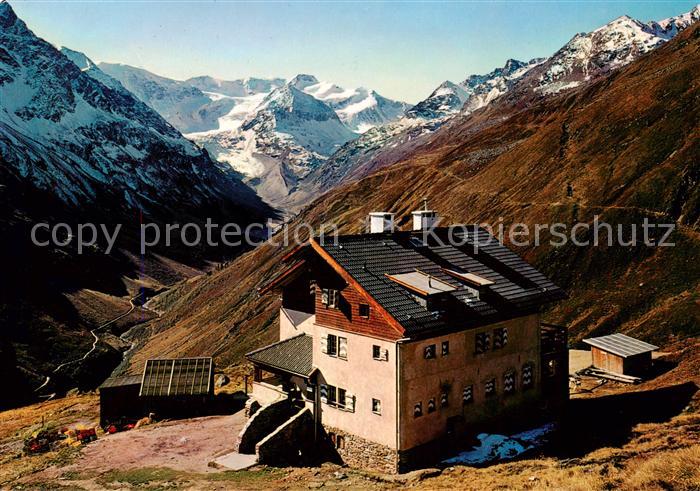 Rifflseehuette 2293m Pitztal Pitzthal Tirol AT Panorama