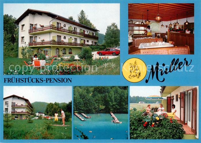 Unterburg Klopeinersee Kaernten AT Fruehstueckspension Mueller Gaststube Minigol