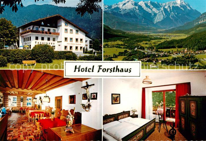 Oberau Garmisch-Partenkirchen Hotel Forsthaus Panorama Gaststube Zimmer