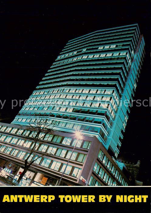 Antwerpen Anvers Antwerp Tower by Night