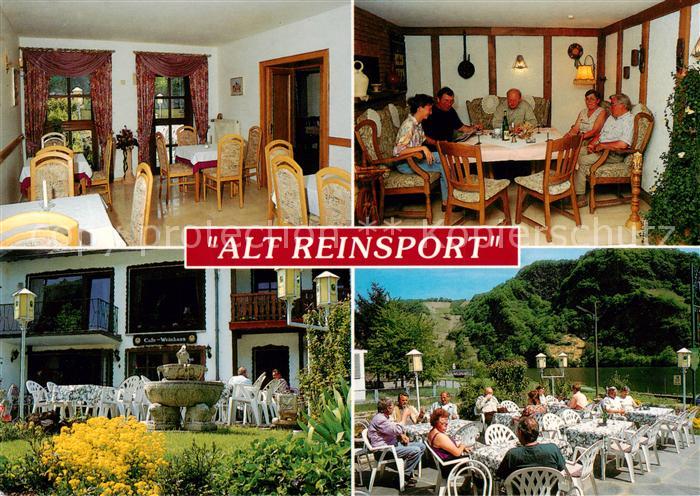 Piesport Cafe Weinhaus Alt Reinsport Gastraeume Terrasse