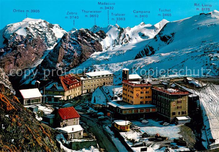 Stilfserjoch 2750m Passo dello Stelvio IT Fliegeraufnahme