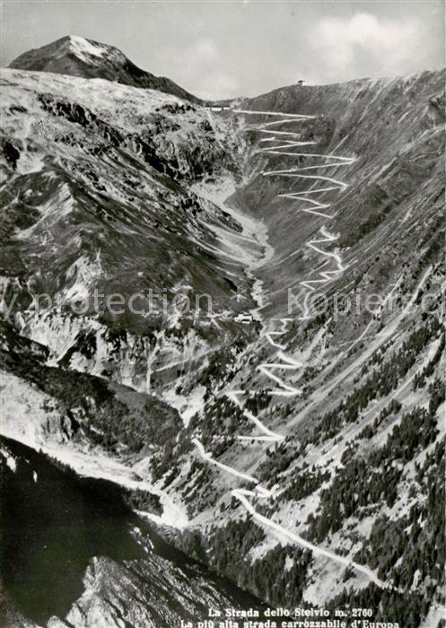 Stilfserjoch 2750m Passo dello Stelvio IT La Strada dello Stelvio Fliegeraufnahm