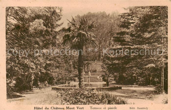 Saint-Zacharie 83 Var Hôtel du Chateau Mont Vert Terrasse et pinède