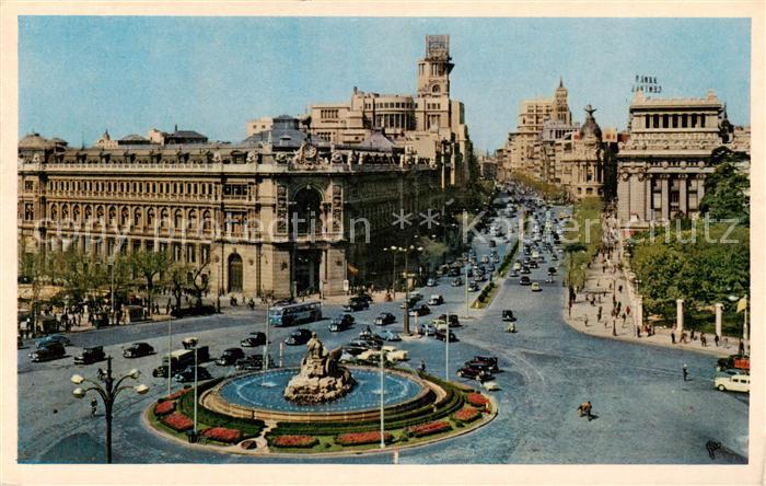 Madrid Spain Cibeles y Calle Alcalá