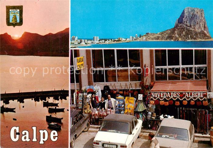 Calpe Calp Alicante ES Diversos aspectos Sonnenuntergang Kuestenpanorama Souveni