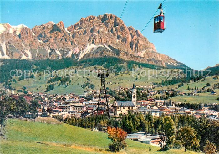 Cortina d Ampezzo Panorama Bergbahn Monte Cristallo Dolomiten