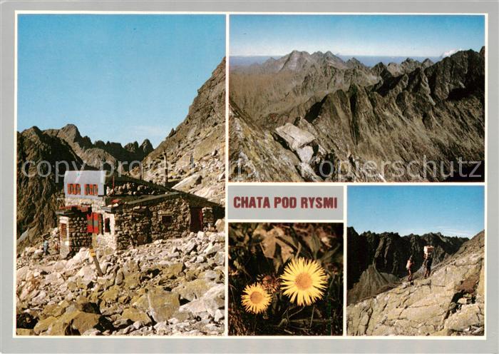 Hohe Tatra Chata pod Rysmi Berghuette Bergwelt Wandern