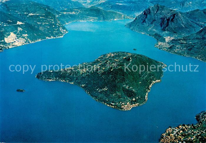 Lago d Iseo IT San Paolo Montisola Lo Reto veduta aerea